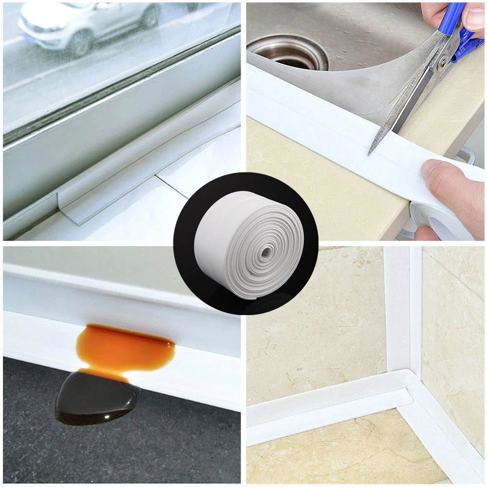 New White Multi-purpose Self-adhesive PVC Repair Waterproof Bonder Tape Sealing Strip Sink Bathroom Wall Corner Sticker Tapes
New White Multi-purpose Self-adhesive PVC Repair Waterproof Bonder Tape Sealing Strip Sink Bathroom Wall Corner Sticker Tapes