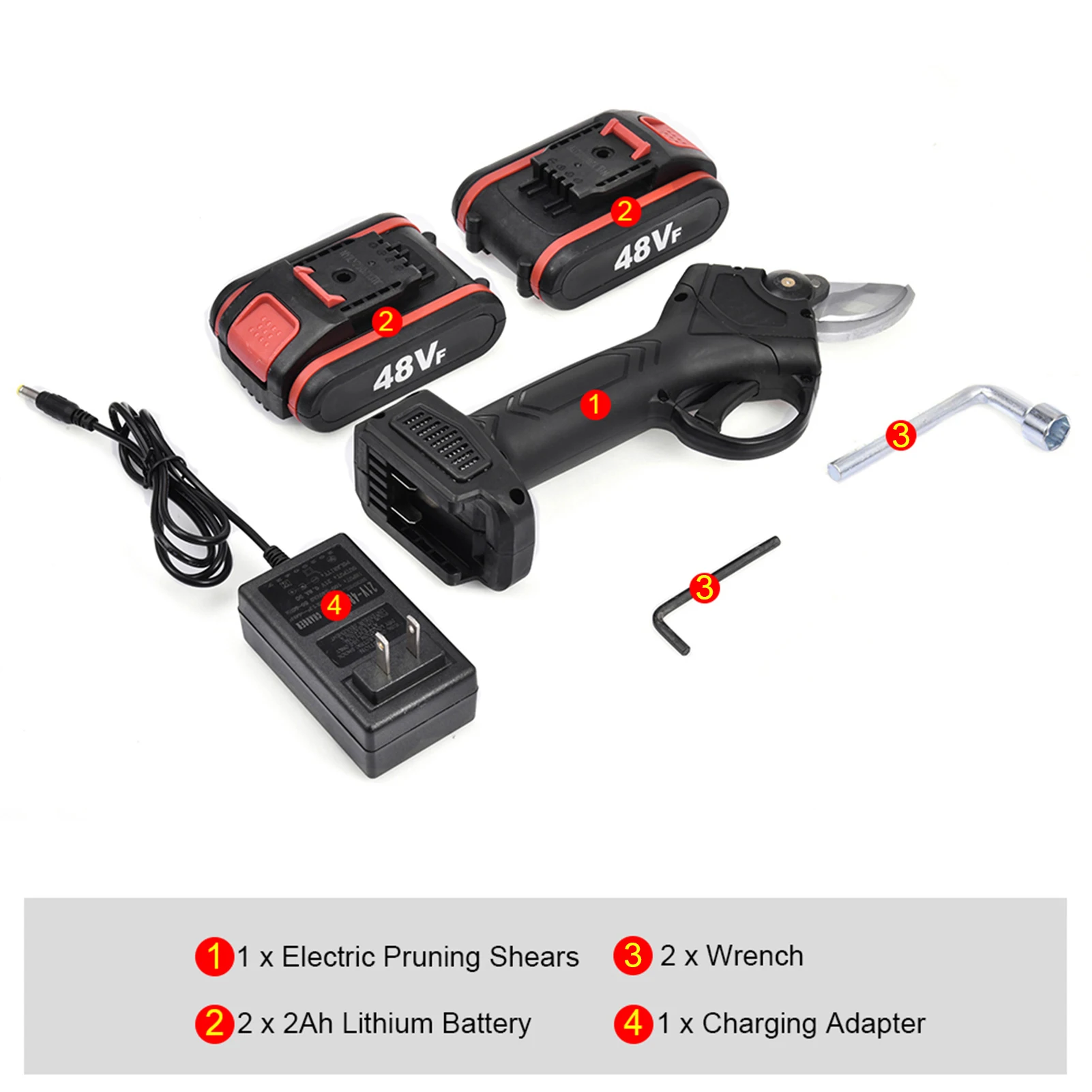 Electric Pruning Shear Cordless Power Branch Pruner Rechargeable With Lithium Battery Garden Branch Shear Safety Electric Pruner
Electric Pruning Shear Cordless Power Branch Pruner Rechargeable With Lithium Battery Garden Branch Shear Safety Electric Pruner