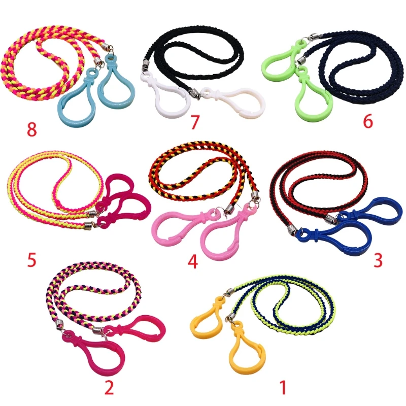 5Pcs Colorful Braided Woven Face Mask Lanyard with Plastic Clips Mouth Cover Anti-Lost Holder Strap Ear Saver Rope
5Pcs Colorful Braided Woven Face Mask Lanyard with Plastic Clips Mouth Cover Anti-Lost Holder Strap Ear Saver Rope