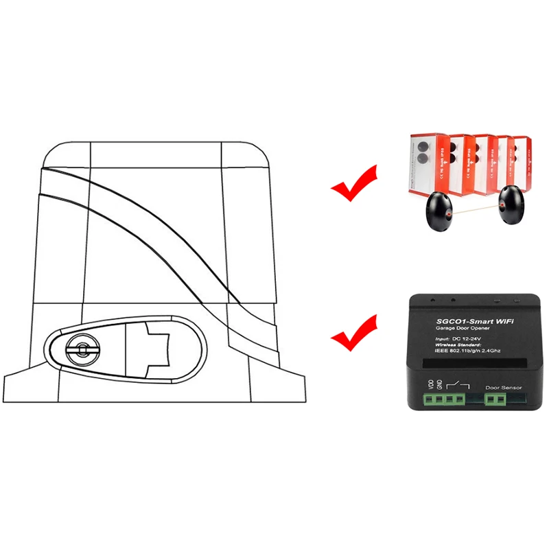 Newest Release Garage Door Opener Receiver Wifi Smart Receiver Use for Swing Sliding Gate Opener TX Car
Newest Release Garage Door Opener Receiver Wifi Smart Receiver Use for Swing Sliding Gate Opener TX Car