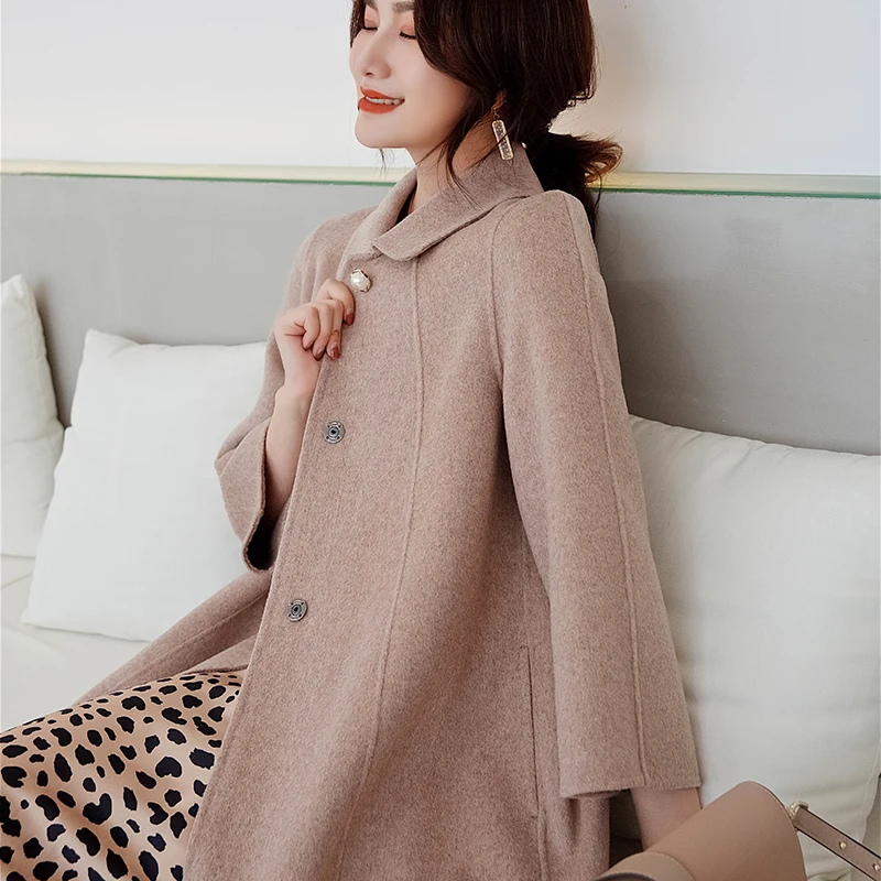 2019 New Fashion Women's Simple Solid Color Long Cashmere Coat Straight Woolen Outwear Ladies Autumn Winter Trench
2019 New Fashion Women's Simple Solid Color Long Cashmere Coat Straight Woolen Outwear Ladies Autumn Winter Trench
