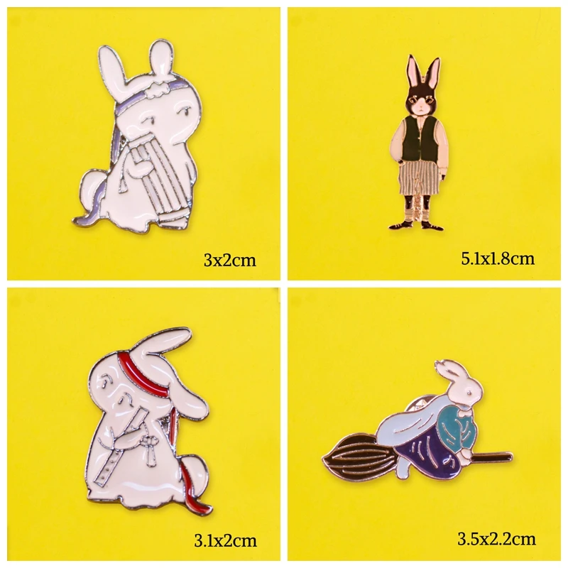 Chinese Style Zinc Alloy Badges Rabbit Crane Brooch Retro Pins Cartoon Cat Badge Metal Jewelry Gift Badges for Clothes 
Chinese Style Zinc Alloy Badges Rabbit Crane Brooch Retro Pins Cartoon Cat Badge Metal Jewelry Gift Badges for Clothes
