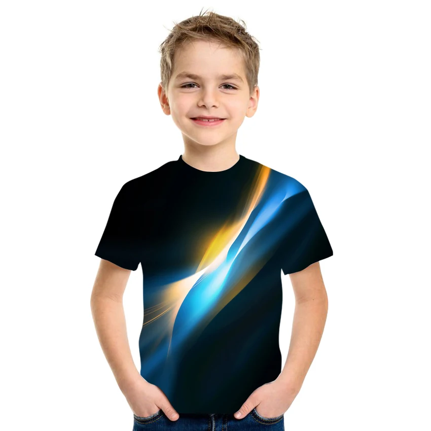 2021 Summer T-Shirt Kids Funny Colorful Geometric Lines Boys Girls Top Clothes Harajuku Style Tee Short Sleeve 3D Tshirt 
2021 Summer T-Shirt Kids Funny Colorful Geometric Lines Boys Girls Top Clothes Harajuku Style Tee Short Sleeve 3D Tshirt