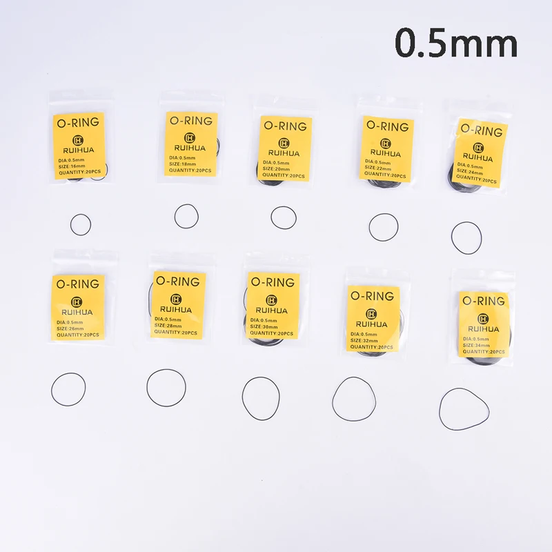 Waterproof 0.5/0.6/0.7mm O-Ring Watch Back Seal Cover Gaskets Watch Repair Tool
Waterproof 0.5/0.6/0.7mm O-Ring Watch Back Seal Cover Gaskets Watch Repair Tool