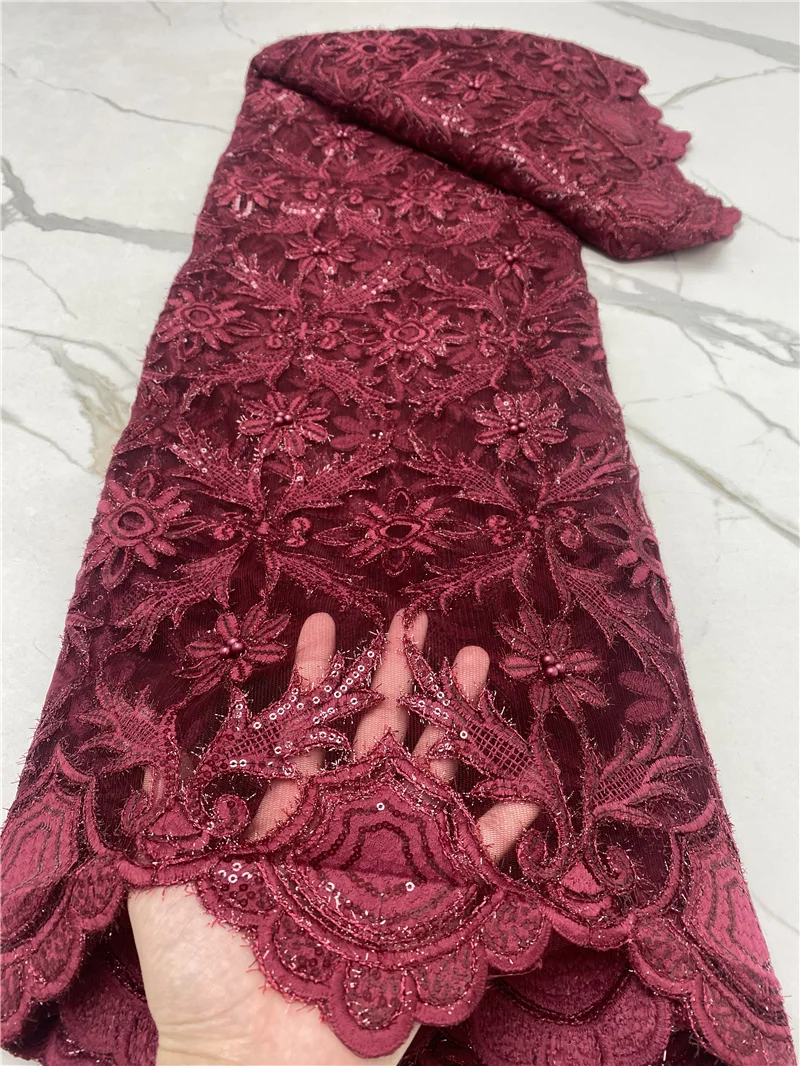 PGC винная африканская бисерная кружевная ткань 2021 Высококачественная кружевная вышивка блестками французская сетчатая кружевная ткань дл...
PGC винная африканская бисерная кружевная ткань 2021 Высококачественная кружевная вышивка блестками французская сетчатая кружевная ткань дл...