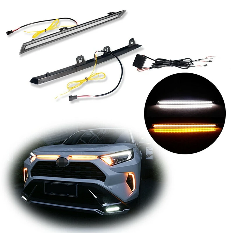 Car Daytime Rnning Light Sequential Switchback LED Turn Signal DRL Lights for Toyota RAV4 2019-2021
Car Daytime Rnning Light Sequential Switchback LED Turn Signal DRL Lights for Toyota RAV4 2019-2021