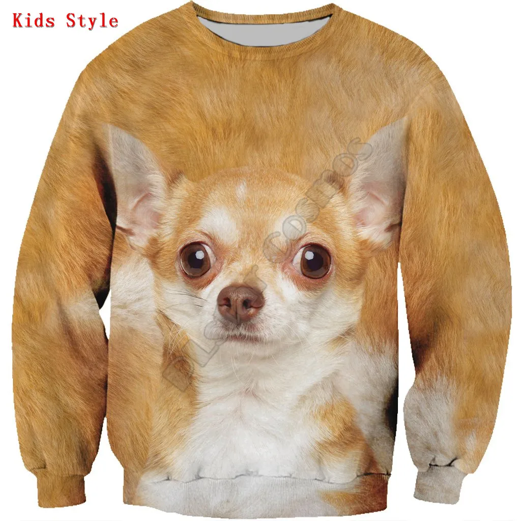 Chihuahua 3d printed Hoodies Pullover Boy For Girl Long Sleeve Shirts Kids Funny Animal Sweatshirt 02
Chihuahua 3d printed Hoodies Pullover Boy For Girl Long Sleeve Shirts Kids Funny Animal Sweatshirt 02