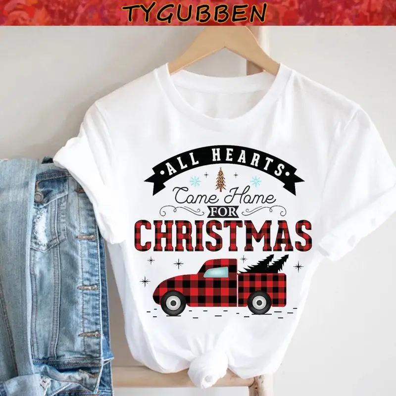 Merry Christmas 100% Cotton T Shirt For Women Short Sleeve O-neck Holiday Vintage Clothes Tops Women 2021 Camisetas De Mujer
Merry Christmas 100% Cotton T Shirt For Women Short Sleeve O-neck Holiday Vintage Clothes Tops Women 2021 Camisetas De Mujer