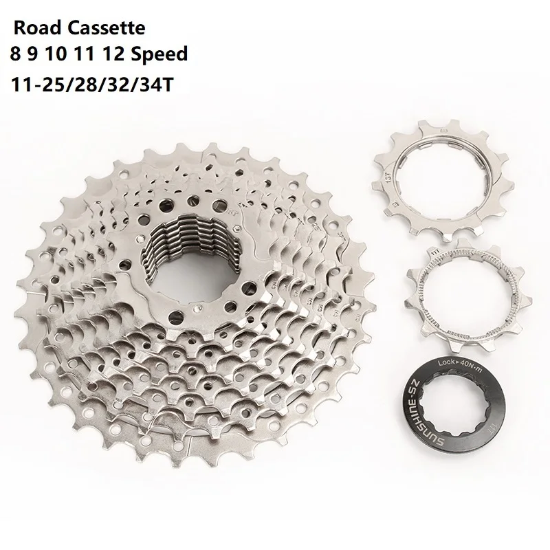 SUNSHINE 8 9 10 11 12 Speed Road Bike Cassette Road Bicycle Freewheel Flywheel 11-23/25/28/32/34/36T Sprocket For SHIMANO SRAM
SUNSHINE 8 9 10 11 12 Speed Road Bike Cassette Road Bicycle Freewheel Flywheel 11-23/25/28/32/34/36T Sprocket For SHIMANO SRAM