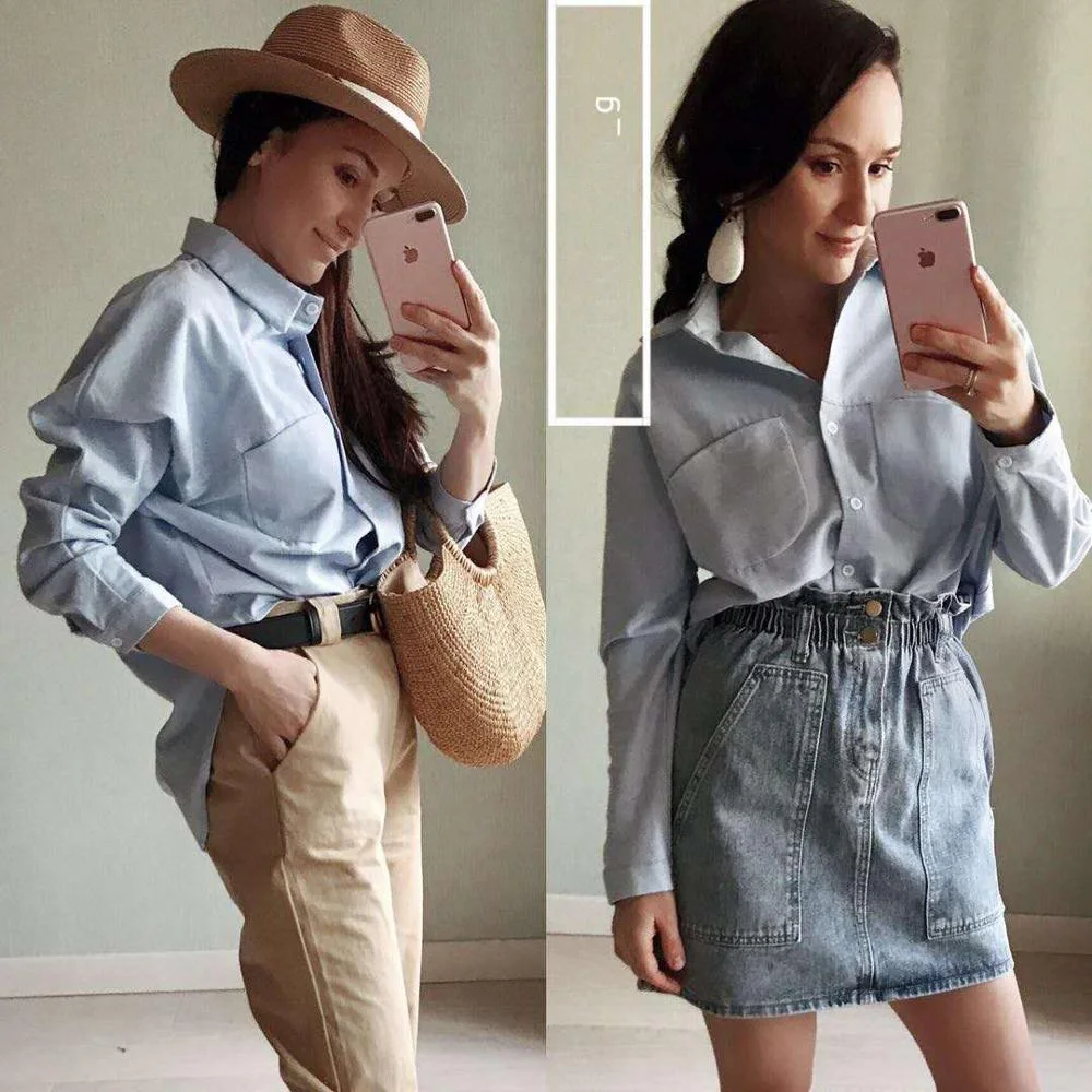 Women's Shirts In Spring and Summer 2021 South Korea Long Sleeve Women's Top and Women's Shirts Retro Women's Shirts
Women's Shirts In Spring and Summer 2021 South Korea Long Sleeve Women's Top and Women's Shirts Retro Women's Shirts