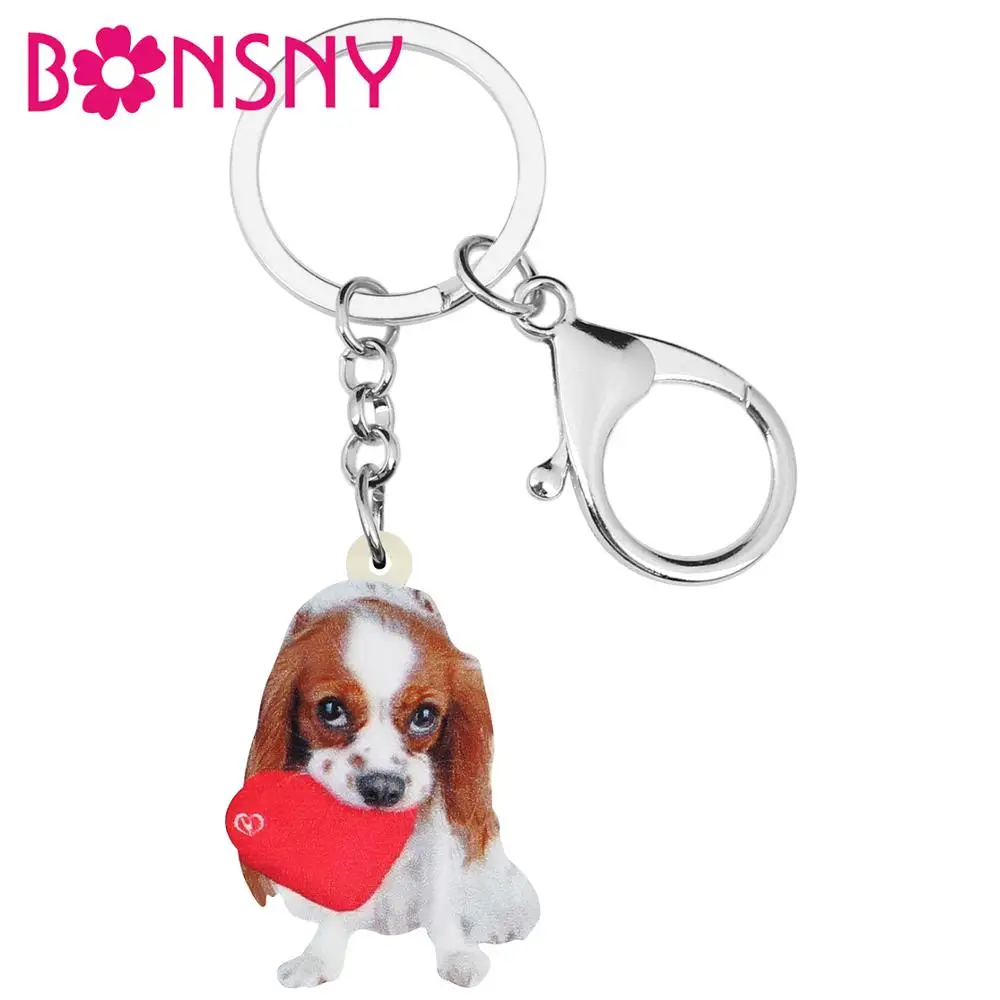 Bonsny Acrylic Valentine's Day Cavalier King Charles Spaniel Dog Key Chains Ring Bag Car Purse Keychain For Women Girl Teen Gift
Bonsny Acrylic Valentine's Day Cavalier King Charles Spaniel Dog Key Chains Ring Bag Car Purse Keychain For Women Girl Teen Gift