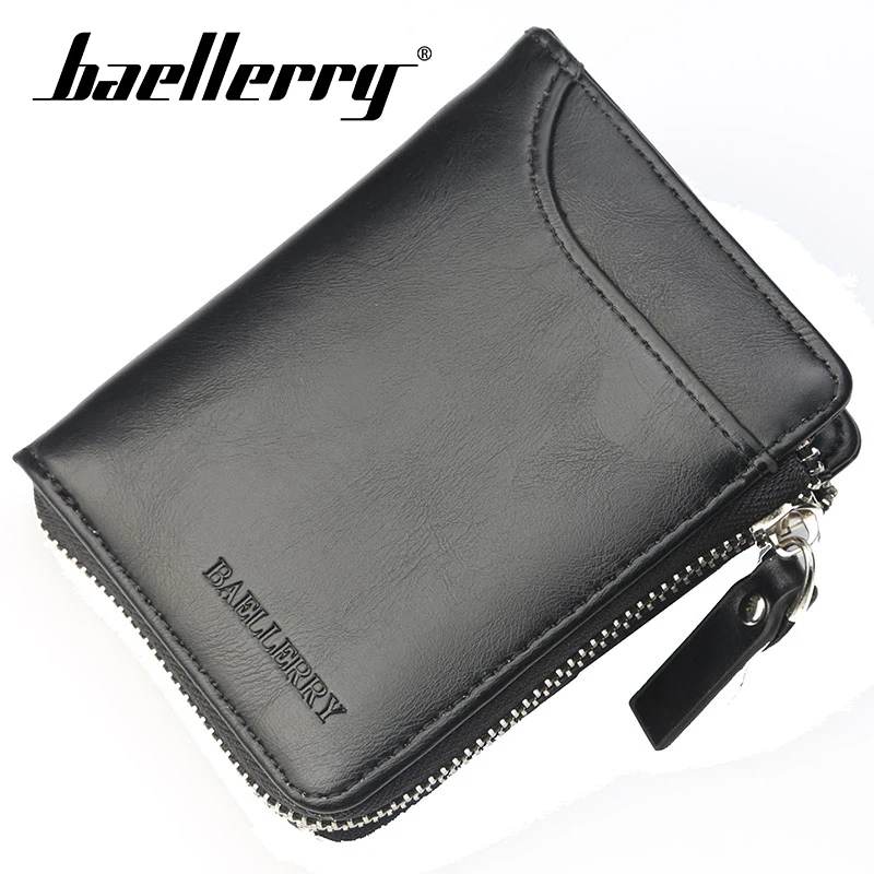 Baellerry Wallet PU Leather Solid Men Short Black Wallet Zipper Porta Organizer Handbag Coin Pocket Note Compartment Men Wallet
Baellerry Wallet PU Leather Solid Men Short Black Wallet Zipper Porta Organizer Handbag Coin Pocket Note Compartment Men Wallet