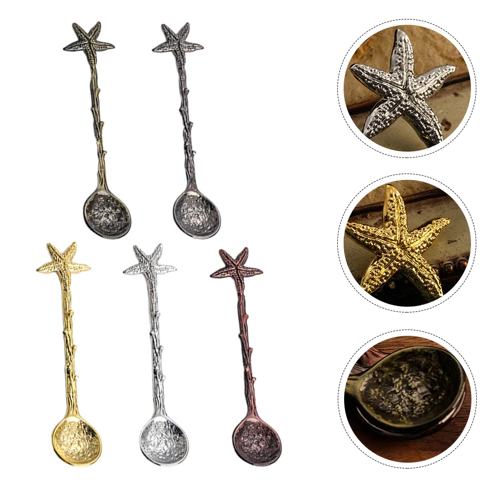 5Pcs Dessert Spoons Fruit Salad Spoons Coffee Stirring Spoons Coffee Scoops
5Pcs Dessert Spoons Fruit Salad Spoons Coffee Stirring Spoons Coffee Scoops