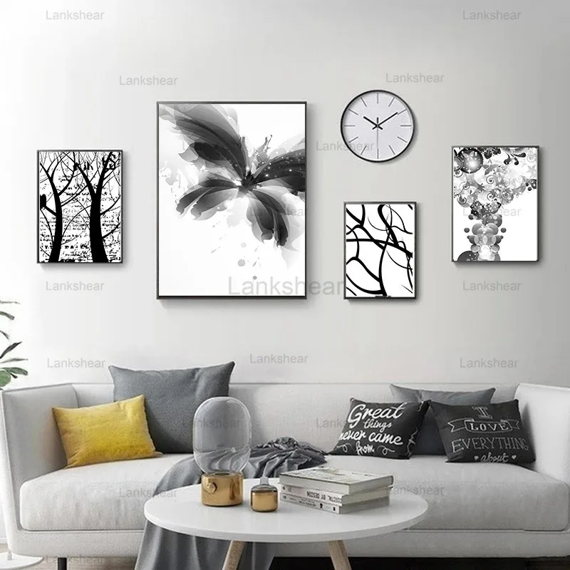 Abstract Black White Creative Tree Butterfly Canvas Poster Prints Nordic Minimalist Forest Painting Wall Art Picture Home Decor
Abstract Black White Creative Tree Butterfly Canvas Poster Prints Nordic Minimalist Forest Painting Wall Art Picture Home Decor