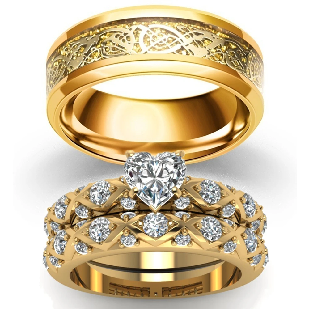 Golden Dragon Pattern Men's Rings Elegant Luxury Women's Rings Fashion Jewelry Couples Rings Engagement Valentine's Day Gifts
Golden Dragon Pattern Men's Rings Elegant Luxury Women's Rings Fashion Jewelry Couples Rings Engagement Valentine's Day Gifts