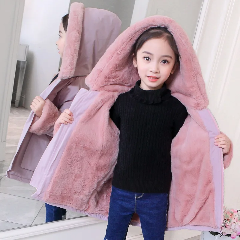 Winter Thicken Jacket For Girls Children Outerwaer Kids Plus Velvet Thick Warm Fur Coats Students Comfortable Clothes Girl 2020
Winter Thicken Jacket For Girls Children Outerwaer Kids Plus Velvet Thick Warm Fur Coats Students Comfortable Clothes Girl 2020