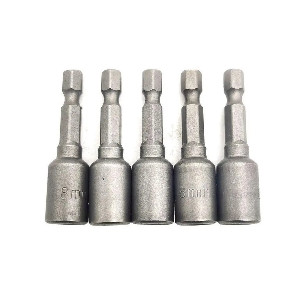 5Pcs 8mm Magnetic Nut Driver Set 1/4 Hex Socket Adapter Drill Bit Length 48mm Hand Tool Hexagonal Air Screwdriver Sleeve
5Pcs 8mm Magnetic Nut Driver Set 1/4 Hex Socket Adapter Drill Bit Length 48mm Hand Tool Hexagonal Air Screwdriver Sleeve
