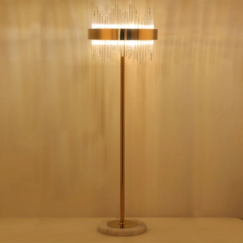Newest Luxury Modern Crystal Gold Stand Floor Lamp LED For Bedroom Living Room Indoor Home Light Fixtures
Newest Luxury Modern Crystal Gold Stand Floor Lamp LED For Bedroom Living Room Indoor Home Light Fixtures