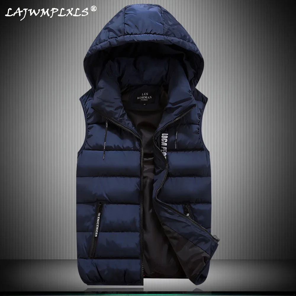 Autumn Winter Vest Men Waistcoat Plus size Short Coat Male Sleeveless Vest Jacket Hooded Thicken Cotton Vest Coat
Autumn Winter Vest Men Waistcoat Plus size Short Coat Male Sleeveless Vest Jacket Hooded Thicken Cotton Vest Coat