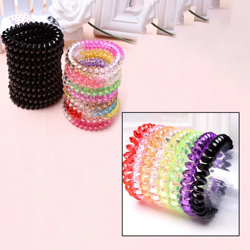10Pcs/set!! Telephone Wire Line Cord Traceless Head Colorful Rope Spiral Shape Hair Ties Hair Ring Rubber Band Hair Accessories
10Pcs/set!! Telephone Wire Line Cord Traceless Head Colorful Rope Spiral Shape Hair Ties Hair Ring Rubber Band Hair Accessories