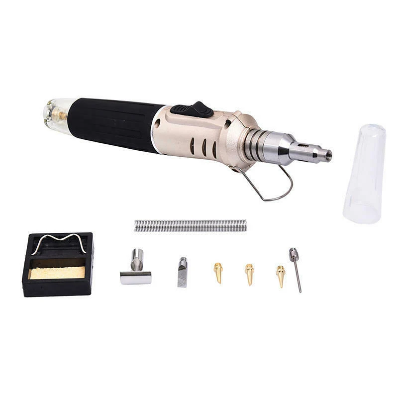 HS-1115K 10-In-1 Multifunction Gas Soldering Iron Case Set Lighter Spray Set Welding Equipment
HS-1115K 10-In-1 Multifunction Gas Soldering Iron Case Set Lighter Spray Set Welding Equipment
