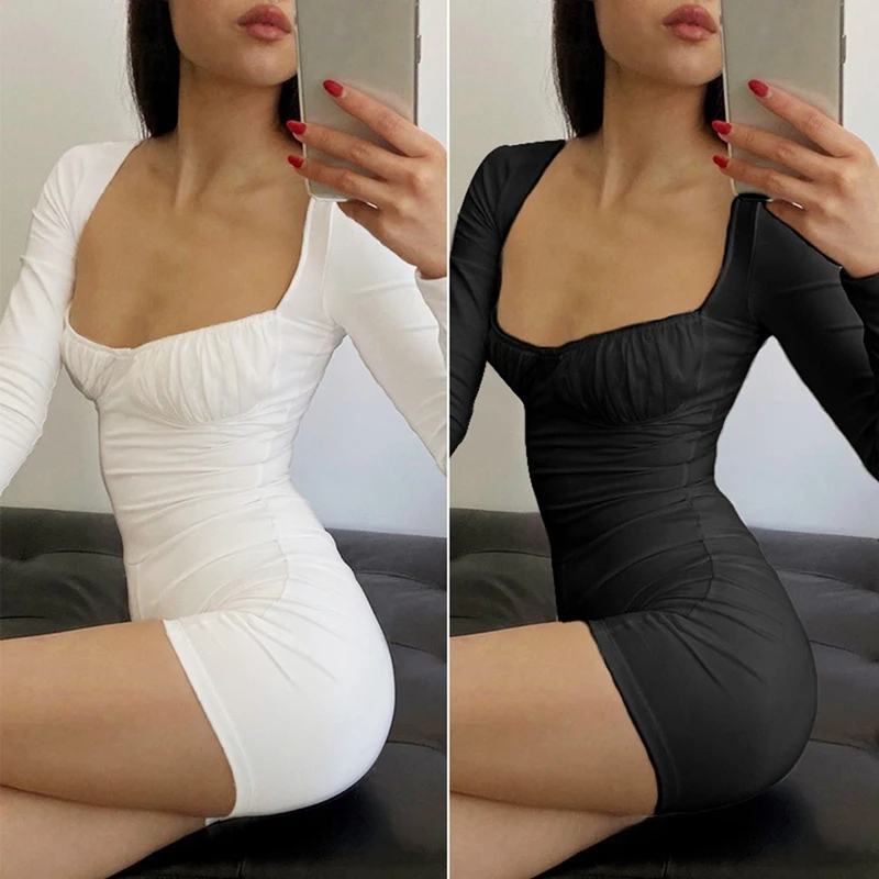 Sexy Low Chest Pleated Long Sleeve Playsuit Women Slim Fitness Gym Active Rompers Street Jumper Bodycon Outfits
Sexy Low Chest Pleated Long Sleeve Playsuit Women Slim Fitness Gym Active Rompers Street Jumper Bodycon Outfits