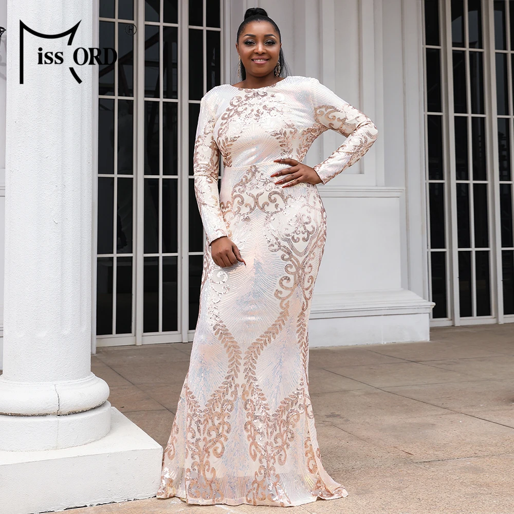 Missord 2021 Women Maxi Dress Plus Size Sexy Vintage Sequin Floor Long Sleeve Backless Party Elegant Prom Female Large Dresses
Missord 2021 Women Maxi Dress Plus Size Sexy Vintage Sequin Floor Long Sleeve Backless Party Elegant Prom Female Large Dresses