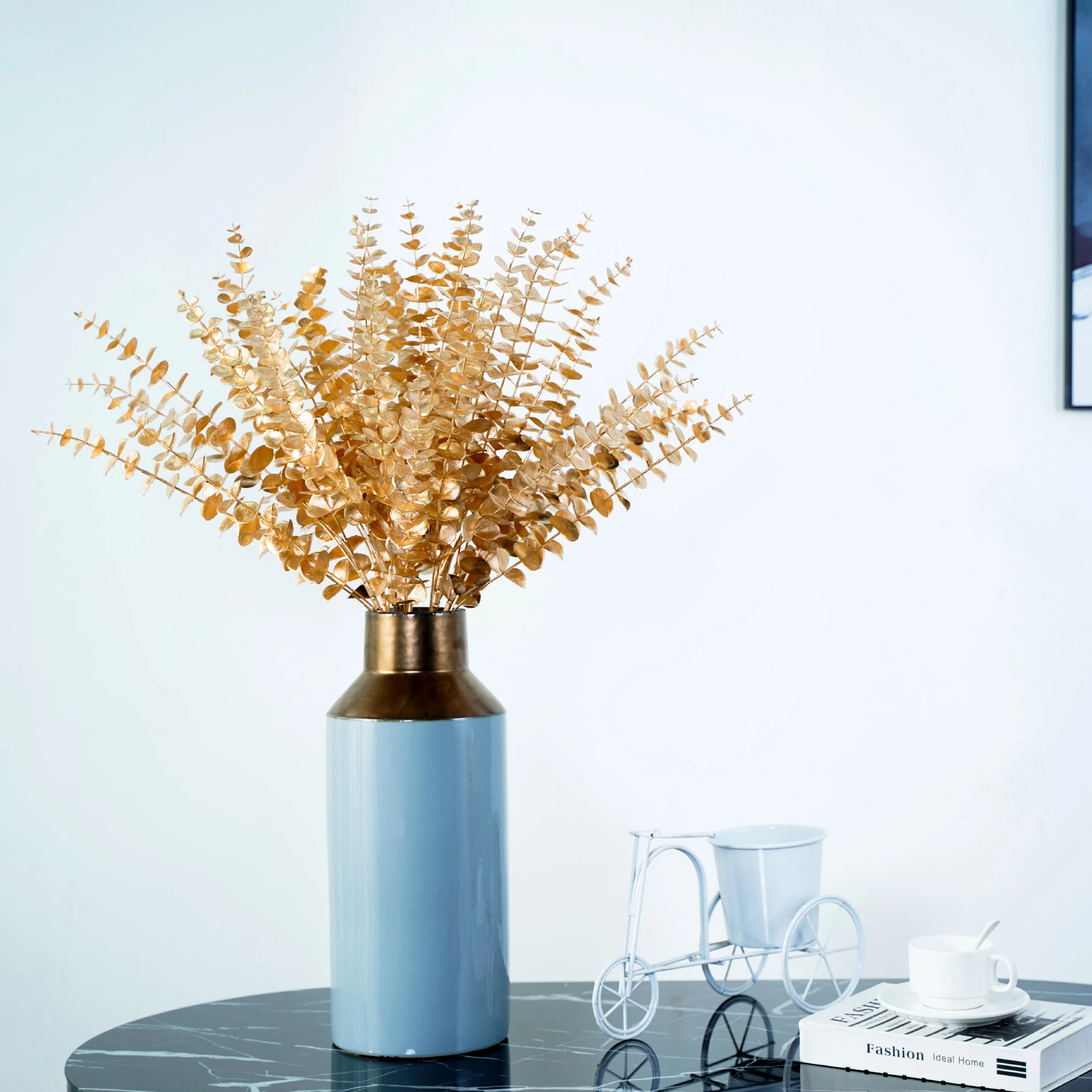 Artificial Flower, Single Bunch, 50cm, Golden, Eucalyptus Leaves, Wedding Road Guide Flower Arrangement, Home Decoration, DIY
Artificial Flower, Single Bunch, 50cm, Golden, Eucalyptus Leaves, Wedding Road Guide Flower Arrangement, Home Decoration, DIY