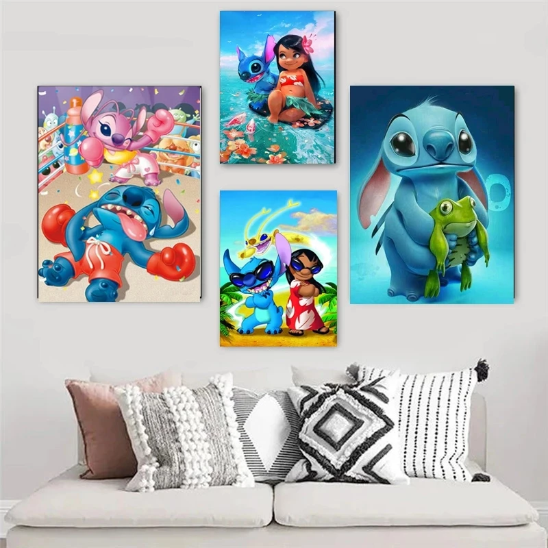Modular Wall Art Lilo&Stitch Canvas Paintings Cartoon Pictures Animation Print Poster Disney Home Decor For Living Room No Frame
Modular Wall Art Lilo&Stitch Canvas Paintings Cartoon Pictures Animation Print Poster Disney Home Decor For Living Room No Frame