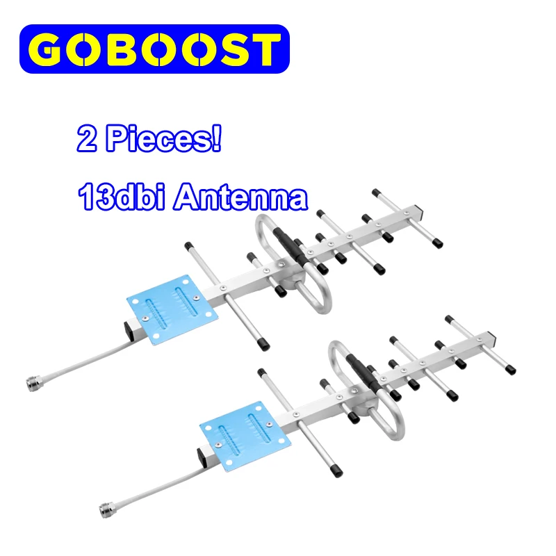 GOBOOST 2pieces Yagi Outdoor Antenna For Celluar Amplifier 13dbi 698-2700mhz Repeater 2g 3g GSM DCS 4g Waterproof Accessories
GOBOOST 2pieces Yagi Outdoor Antenna For Celluar Amplifier 13dbi 698-2700mhz Repeater 2g 3g GSM DCS 4g Waterproof Accessories
