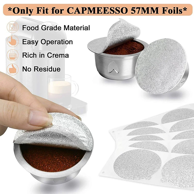 2.5Oz Refillable Vertuo Coffee Capsules Reusable Coffee Pod with 30 Foil Lids for Vertuoline GCA1 and Delonghi ENV135
2.5Oz Refillable Vertuo Coffee Capsules Reusable Coffee Pod with 30 Foil Lids for Vertuoline GCA1 and Delonghi ENV135