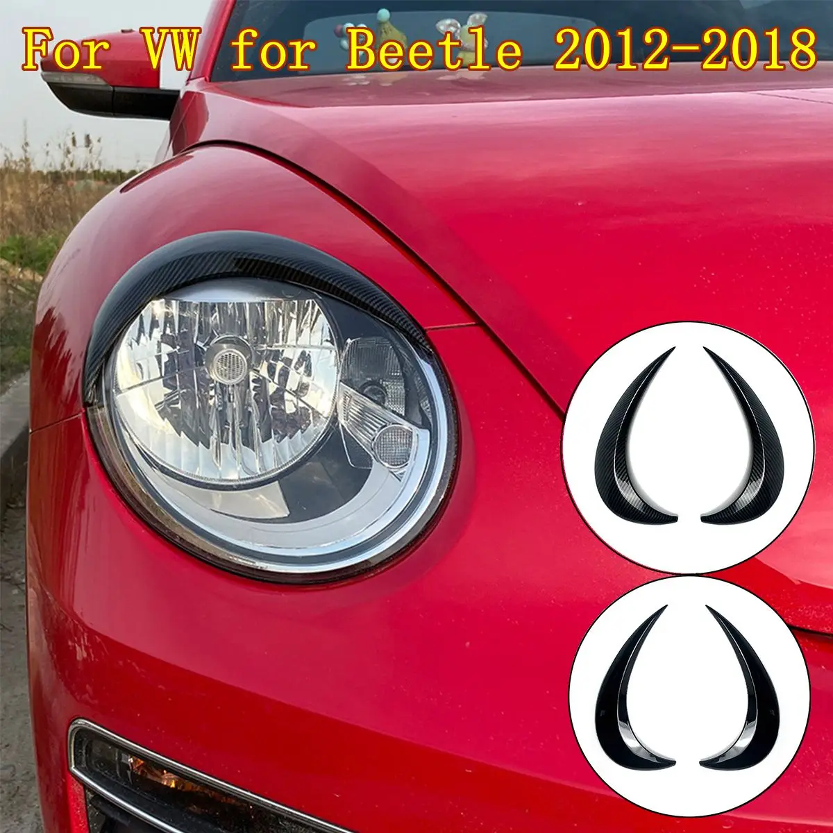 Car Headlight Eyebrow Eyelids ABS Stickers Trim Cover For VW for Beetle 2012 2013 2014 2015 2016 17 2018 
Car Headlight Eyebrow Eyelids ABS Stickers Trim Cover For VW for Beetle 2012 2013 2014 2015 2016 17 2018