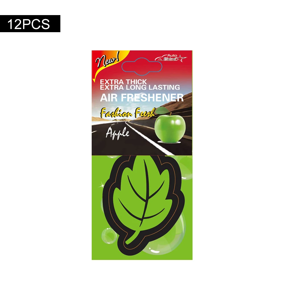 12pcs/lot Paper Car Air Freshener Hanging Scented Fragrant Leaves Strawberry Apple Lavender Jasmine Car Interior Decoration
12pcs/lot Paper Car Air Freshener Hanging Scented Fragrant Leaves Strawberry Apple Lavender Jasmine Car Interior Decoration