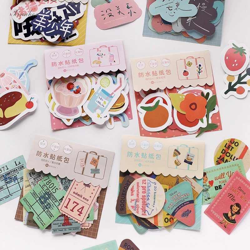 XINAHER 30pcs/bag vintage ticket flowers waterproof sticker package DIY diary decoration sticker album scrapbooking
XINAHER 30pcs/bag vintage ticket flowers waterproof sticker package DIY diary decoration sticker album scrapbooking