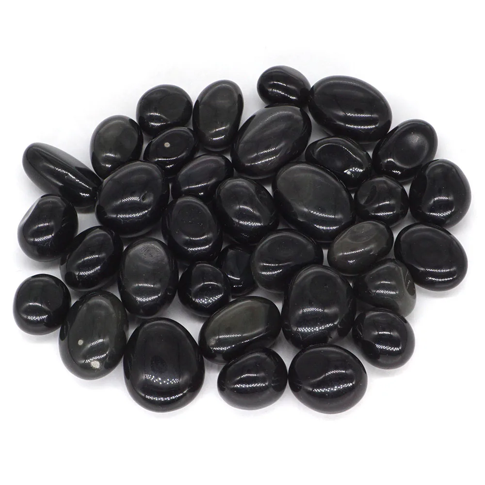 

Bulk Tumbled Obsidian Stone Natural Polished Gemstone Supplies for Wicca, Reiki, Energy Crystal Healing Decor 200g