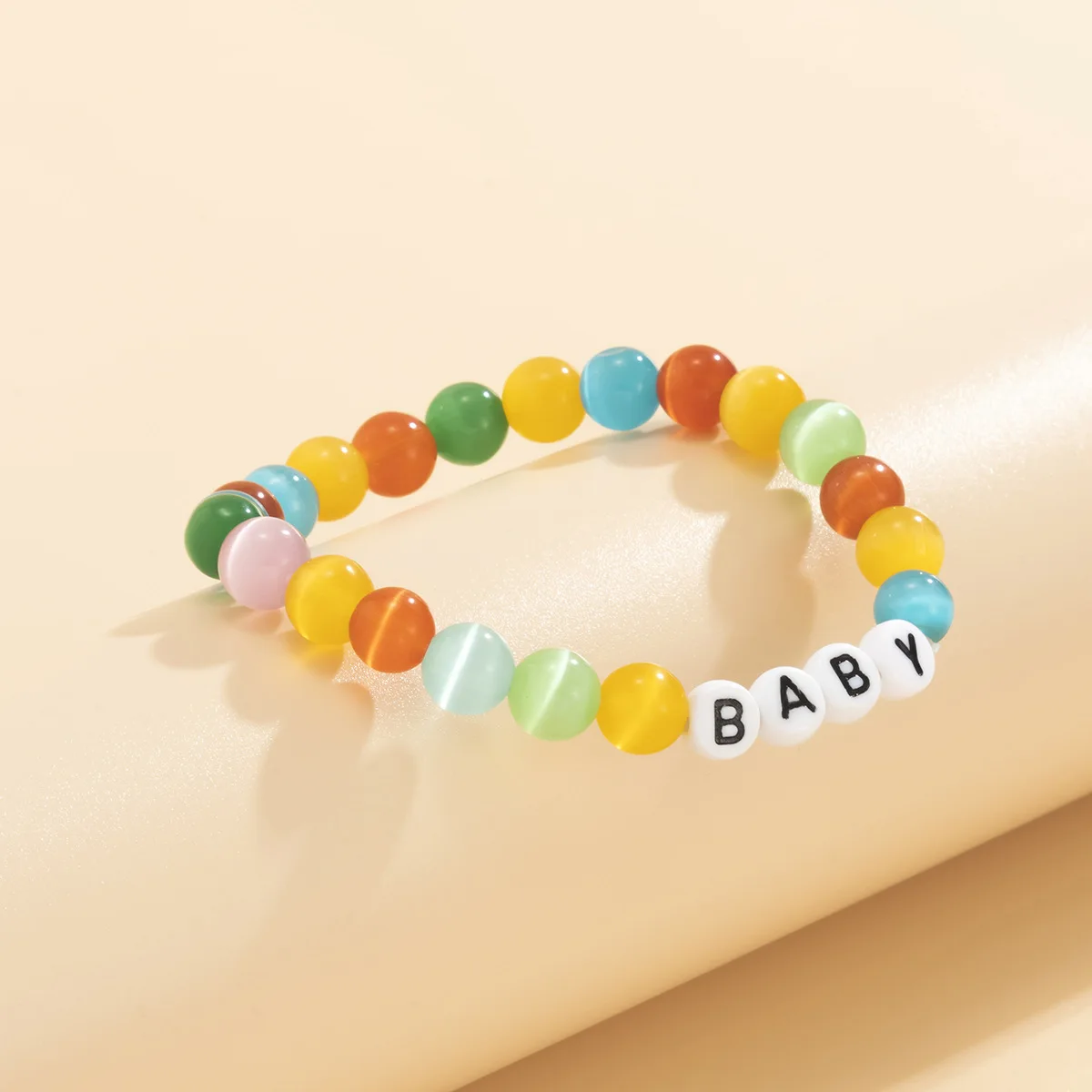 Multicolor Natural Cat Eye Stone Beaded Adjustable BABY Letter Bracelet Bangles for Women Girls Party Daily Boho Bracelets
Multicolor Natural Cat Eye Stone Beaded Adjustable BABY Letter Bracelet Bangles for Women Girls Party Daily Boho Bracelets