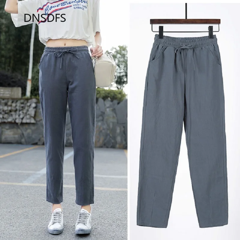 New Women Pants 2020 Spring Autumn New Cotton Casual Pants Ankle Length Harem Pants Office Sweat Solid Straight Trousers Female
New Women Pants 2020 Spring Autumn New Cotton Casual Pants Ankle Length Harem Pants Office Sweat Solid Straight Trousers Female