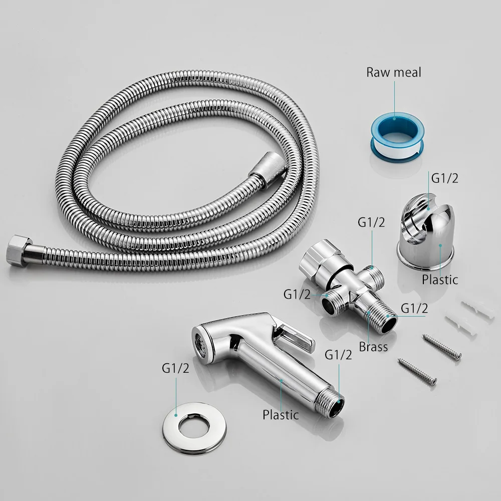Handheld Toilet Bidet Faucet Sprayer Bidet Set Portable Sprayer Gun Toilet Spray For Bathroom Self Cleaning Bathroom Accessories
Handheld Toilet Bidet Faucet Sprayer Bidet Set Portable Sprayer Gun Toilet Spray For Bathroom Self Cleaning Bathroom Accessories