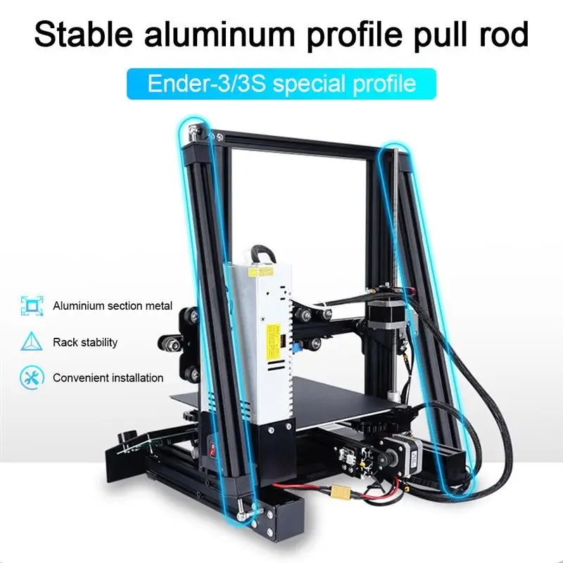 3D Printer Parts Supporting Rod Kit Aluminum alloy Pull Rod Tie Rod Set for Ender-3/Ender-3S/Ender-3Pro Accessories
3D Printer Parts Supporting Rod Kit Aluminum alloy Pull Rod Tie Rod Set for Ender-3/Ender-3S/Ender-3Pro Accessories