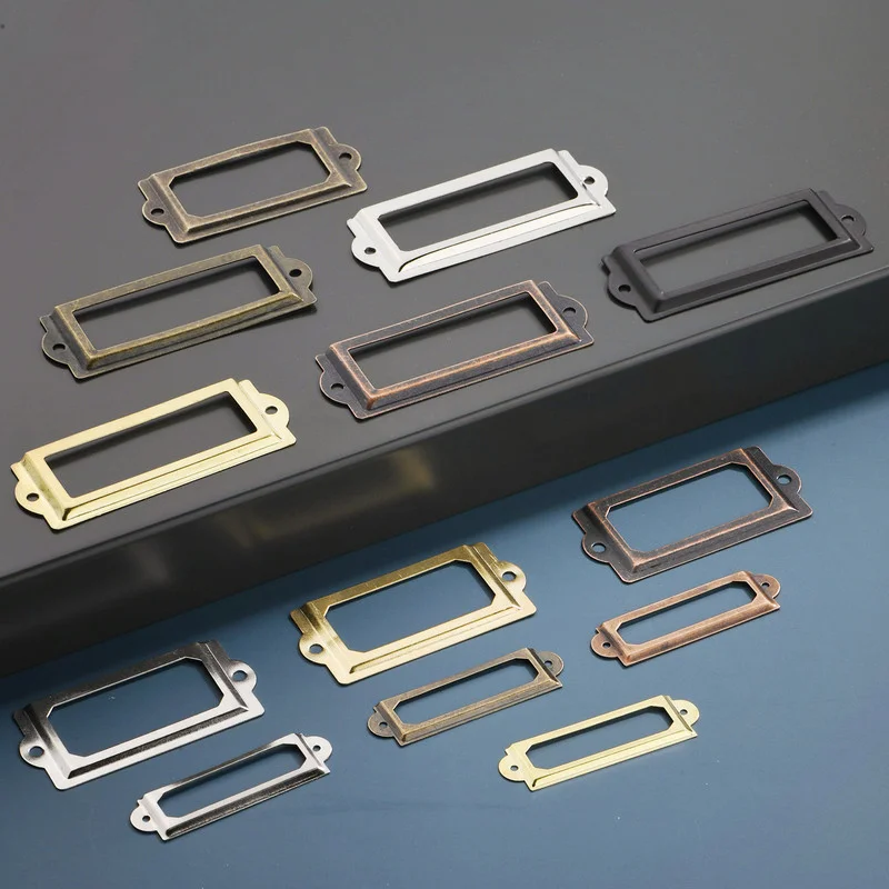 10PCS Antique Handles Metal Label Pull Decorate Frame Name Card Holder For Cabinet Drawer Box Case Knob Furniture Hardware Parts
10PCS Antique Handles Metal Label Pull Decorate Frame Name Card Holder For Cabinet Drawer Box Case Knob Furniture Hardware Parts