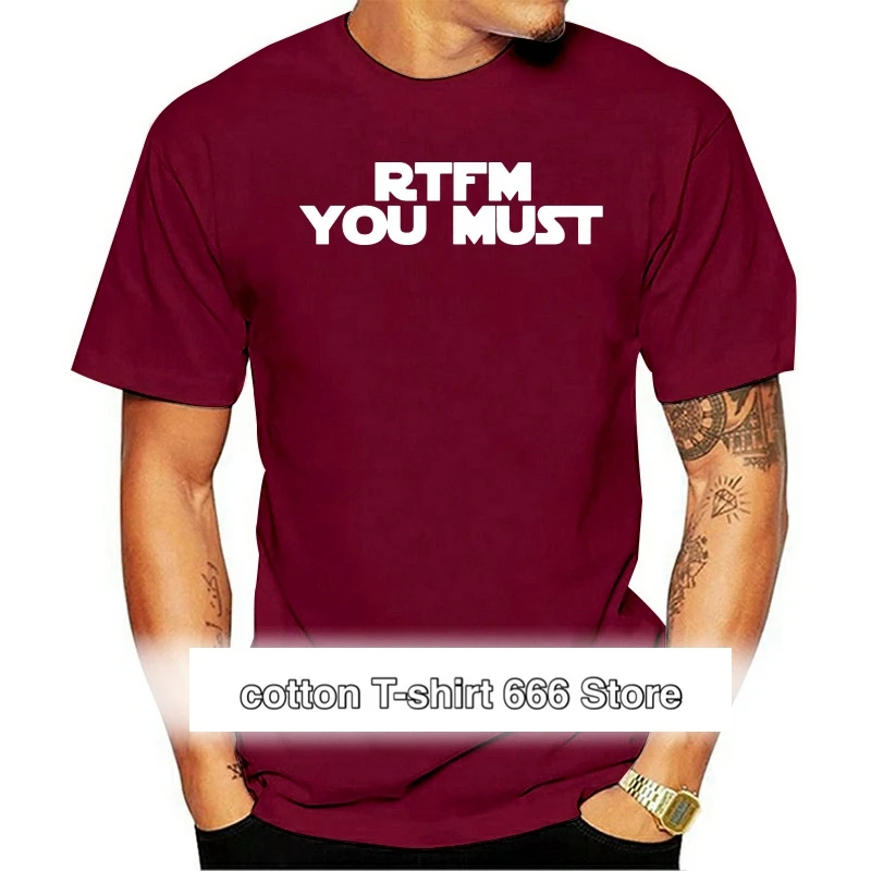 RTFM-Camiseta informal para hombre y mujer, camisa с принтом веселая, 100% хлопок манга corta, cuello Round Do
RTFM-Camiseta informal para hombre y mujer, camisa с принтом веселая, 100% хлопок манга corta, cuello Round Do