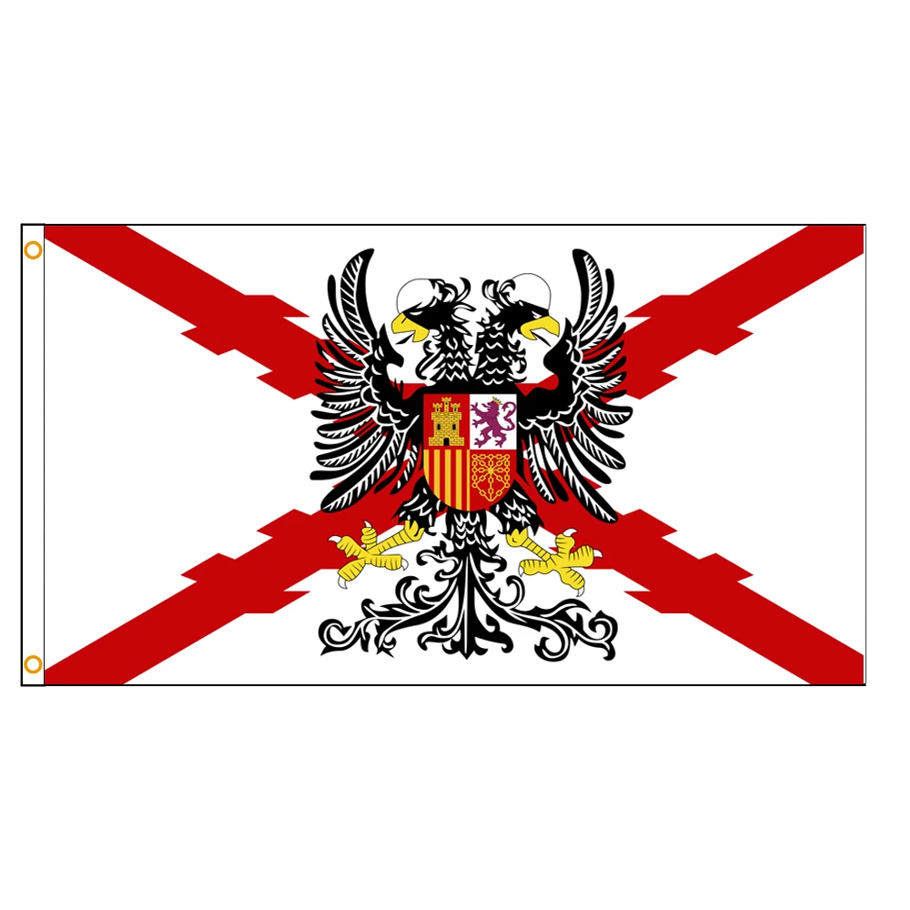 ANJOR 90x150 см Испанская империя ювелирные изделия крест флаг Бургундии 1506|Флаги