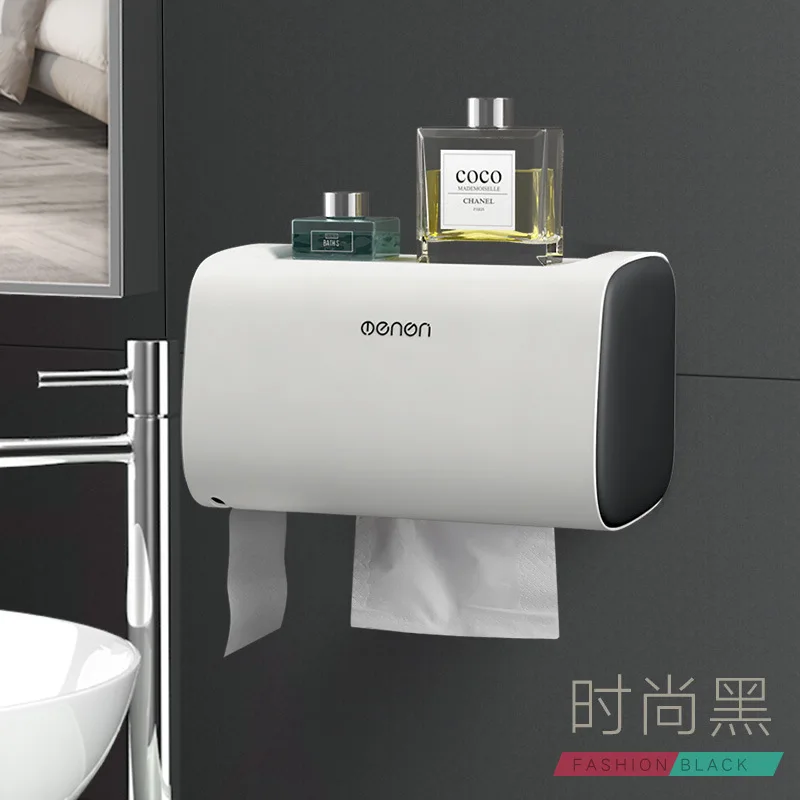 Punch-free toilet tissue box toilet waterproof double-layer paper roll holder waterproof paper bathroom toilet paper holder
Punch-free toilet tissue box toilet waterproof double-layer paper roll holder waterproof paper bathroom toilet paper holder