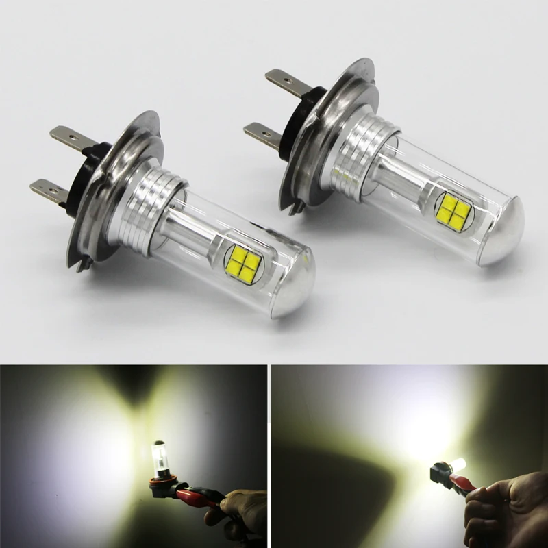 2Pcs 12-24V 8LED H7 6000K 80W Car Fog light Signal light White reading light Auto Headlamp Led Car Light
2Pcs 12-24V 8LED H7 6000K 80W Car Fog light Signal light White reading light Auto Headlamp Led Car Light