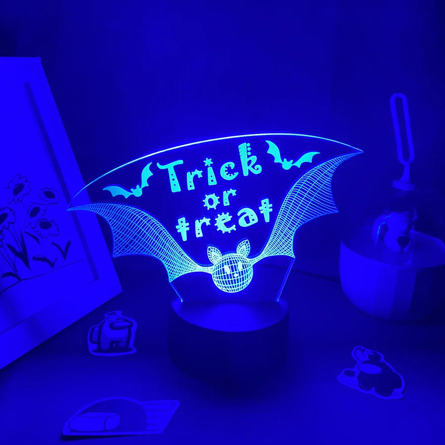 Decor for Halloween 3D Bat LED Lava Lamp Neon Night Light Cool Colorful Gift For Friends Bedroom Table Decoration Halloween
Decor for Halloween 3D Bat LED Lava Lamp Neon Night Light Cool Colorful Gift For Friends Bedroom Table Decoration Halloween