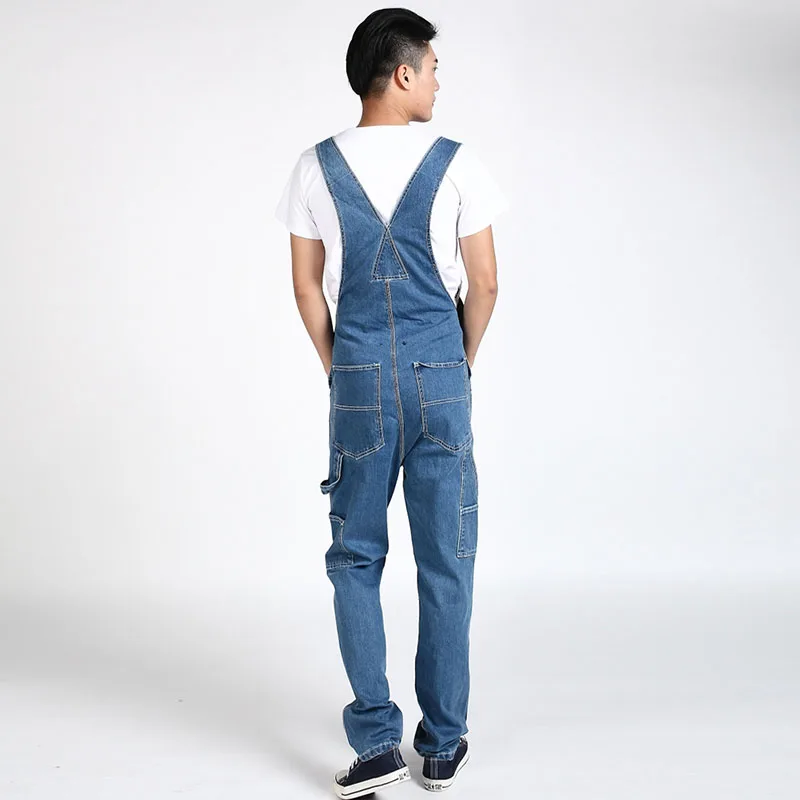 KIOVNO Men Cargo Casual Jeans Jumpsuits Multi Pockets Loose Style Denim Bib Overalls For Male Straight
KIOVNO Men Cargo Casual Jeans Jumpsuits Multi Pockets Loose Style Denim Bib Overalls For Male Straight