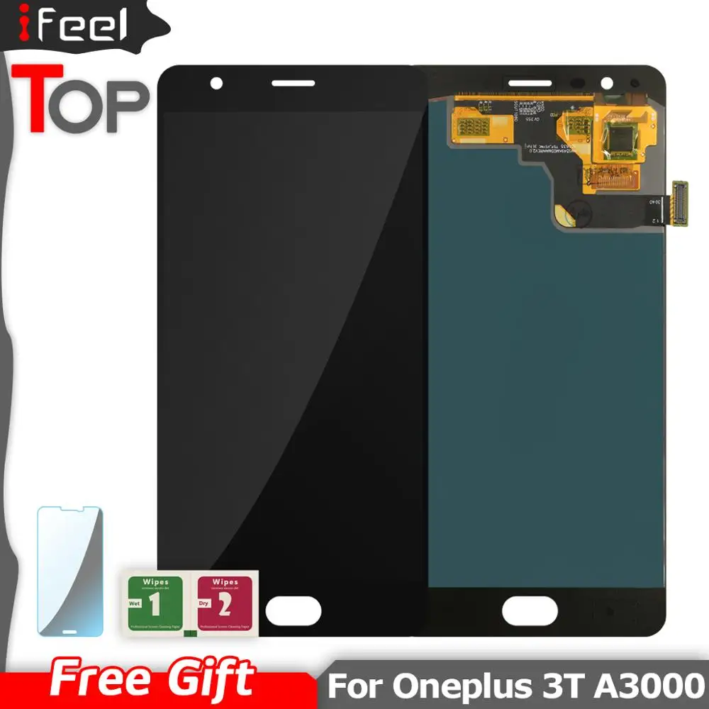 5 "AMOLED ЖК дисплей для Oneplus 3 3T Дисплей кодирующий преобразователь сенсорного