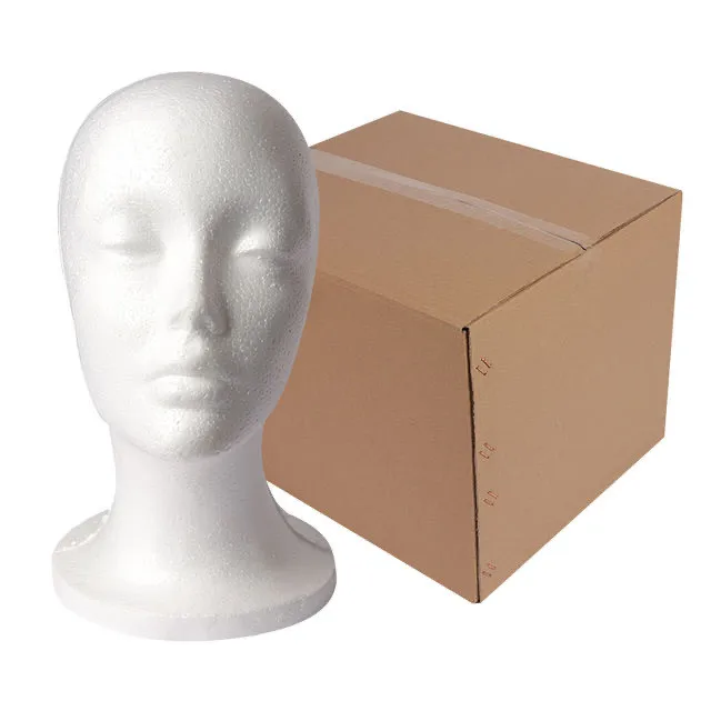 

Female Mannequin Head Polystyrene Foam Hat Glasses Display Hat Wig Display Stand Rack Mannequin Manikin Head Model