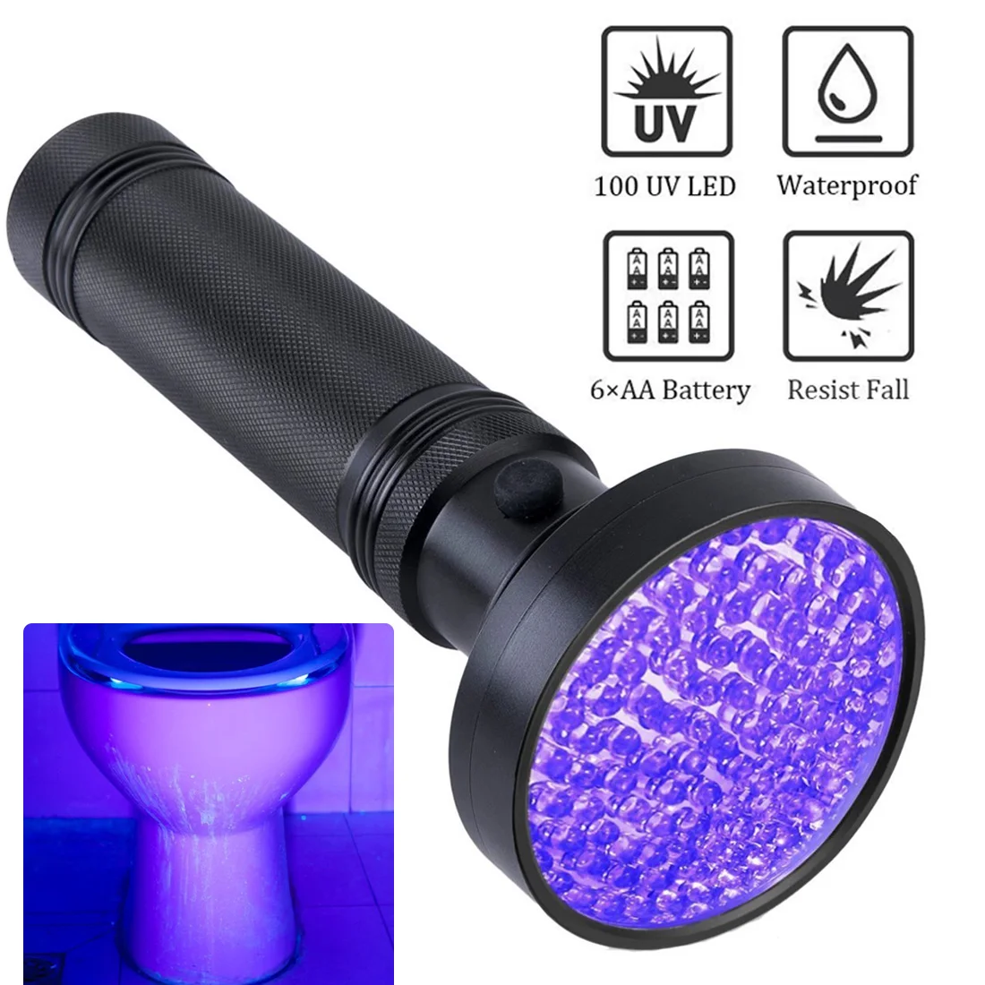 51/100 /128 LED 395nm UV Flashlight Black Light High Quality Ultraviolet Black Light Detector Aluminum Flashlight UV Lamp 
51/100 /128 LED 395nm UV Flashlight Black Light High Quality Ultraviolet Black Light Detector Aluminum Flashlight UV Lamp