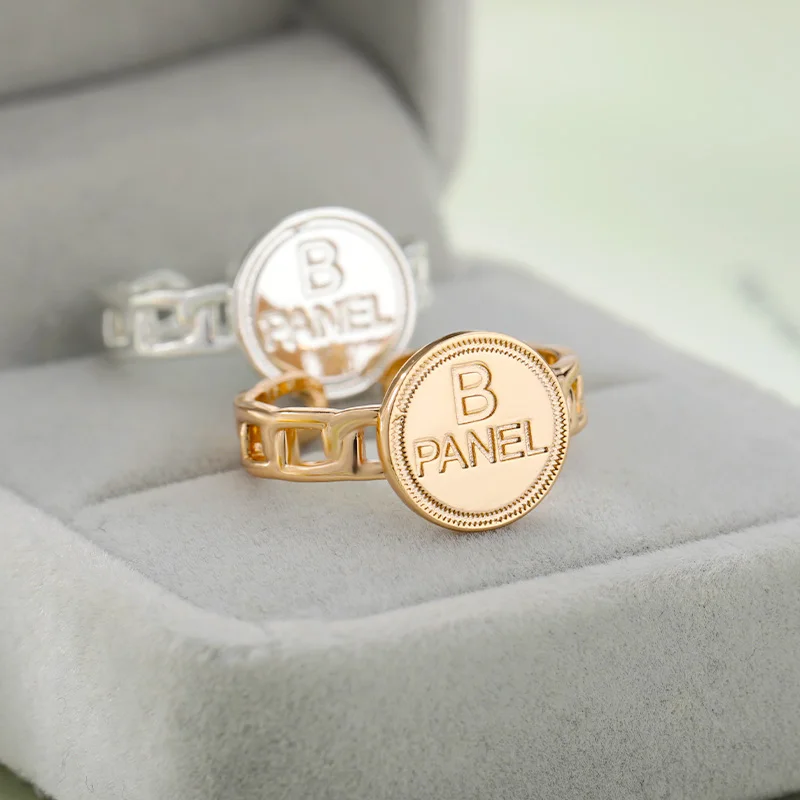 Golden Stainless Steel Round Rings For Women Vintage Adjustable Letter B Panel Aesthetic Open Ring Fashion Punk Jewelry Gift
Golden Stainless Steel Round Rings For Women Vintage Adjustable Letter B Panel Aesthetic Open Ring Fashion Punk Jewelry Gift